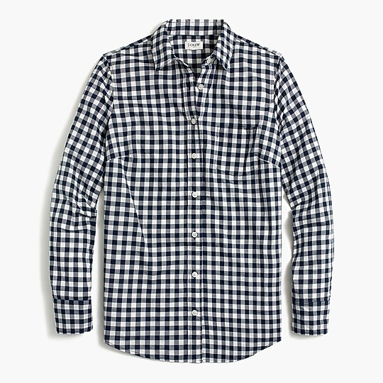 Gingham lightweight cotton shirt in signature fit | J.Crew Factory