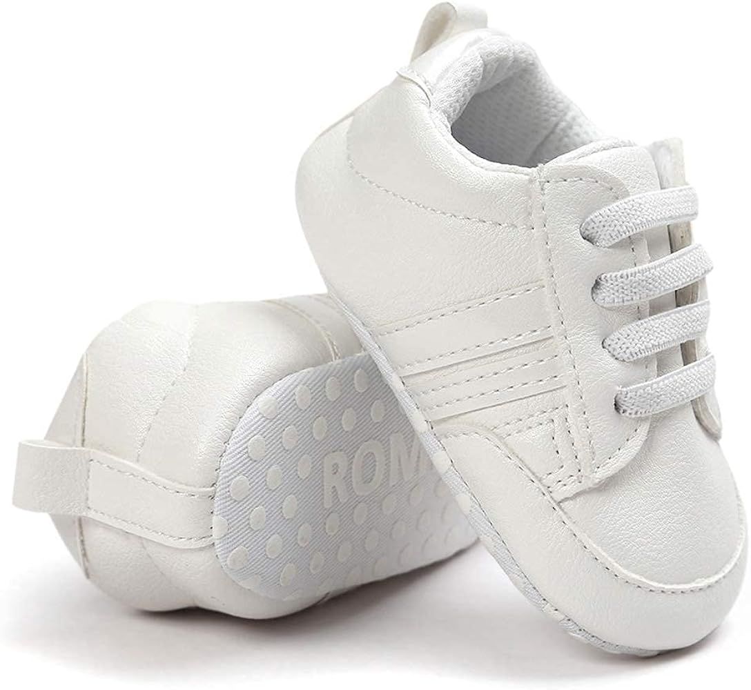 KIDSUN Infant Baby Boys Girls Sneaker PU Leather Soft Sole Anti-Slip Newborn Moccasins Toddler Ca... | Amazon (US)