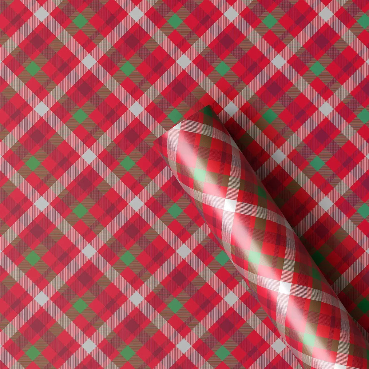 40" 220 sq ft Christmas Roll Wrap Red and Green Plaid - Wondershop™ | Target