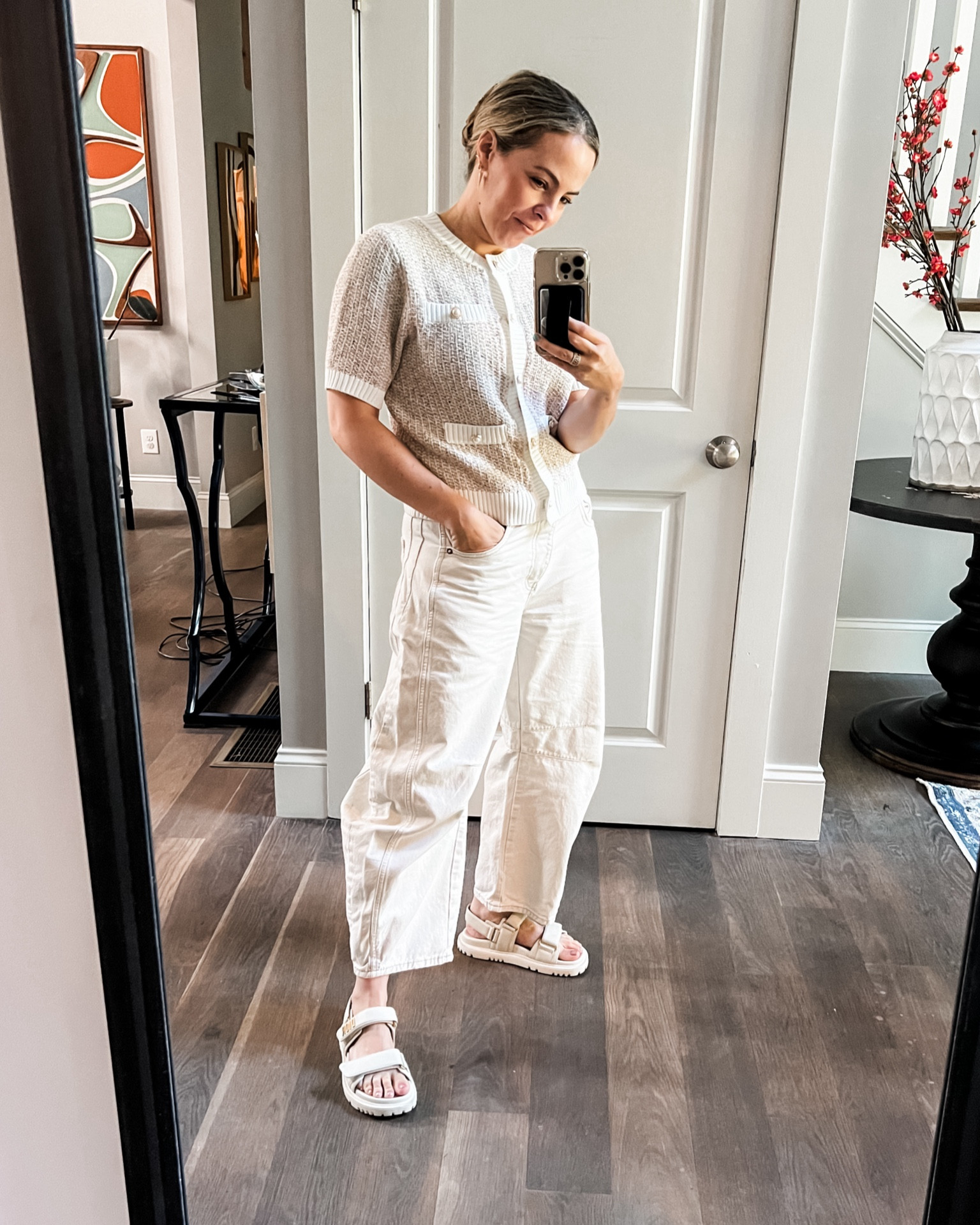 Work from home outfit - business on top with this easy, polished Amazon cardigan.

#LTKFindsUnder100 #LTKOver40 #LTKWorkwear