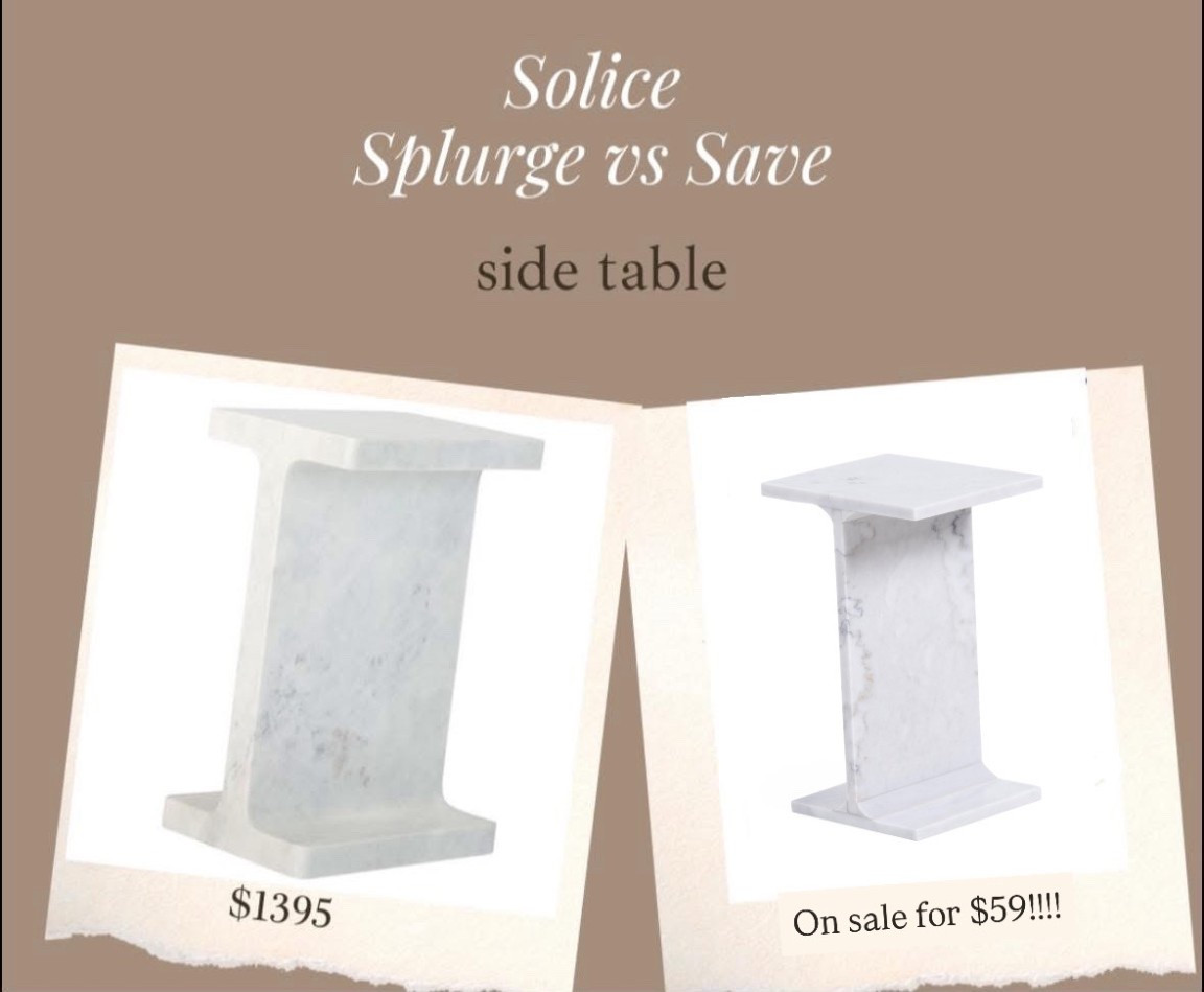 This genuine marble side table was $129 when it launched & is now only $59!!!!