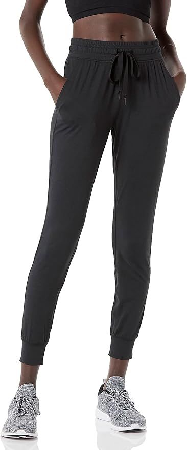 Amazon Essentials Women's Brushed Tech Stretch Jogger Pant (Available in Plus Size) | Amazon (US)