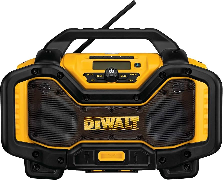DEWALT 20V MAX Bluetooth Radio, 100 ft Range, Portable for Jobsites (DCR025) | Amazon (US)