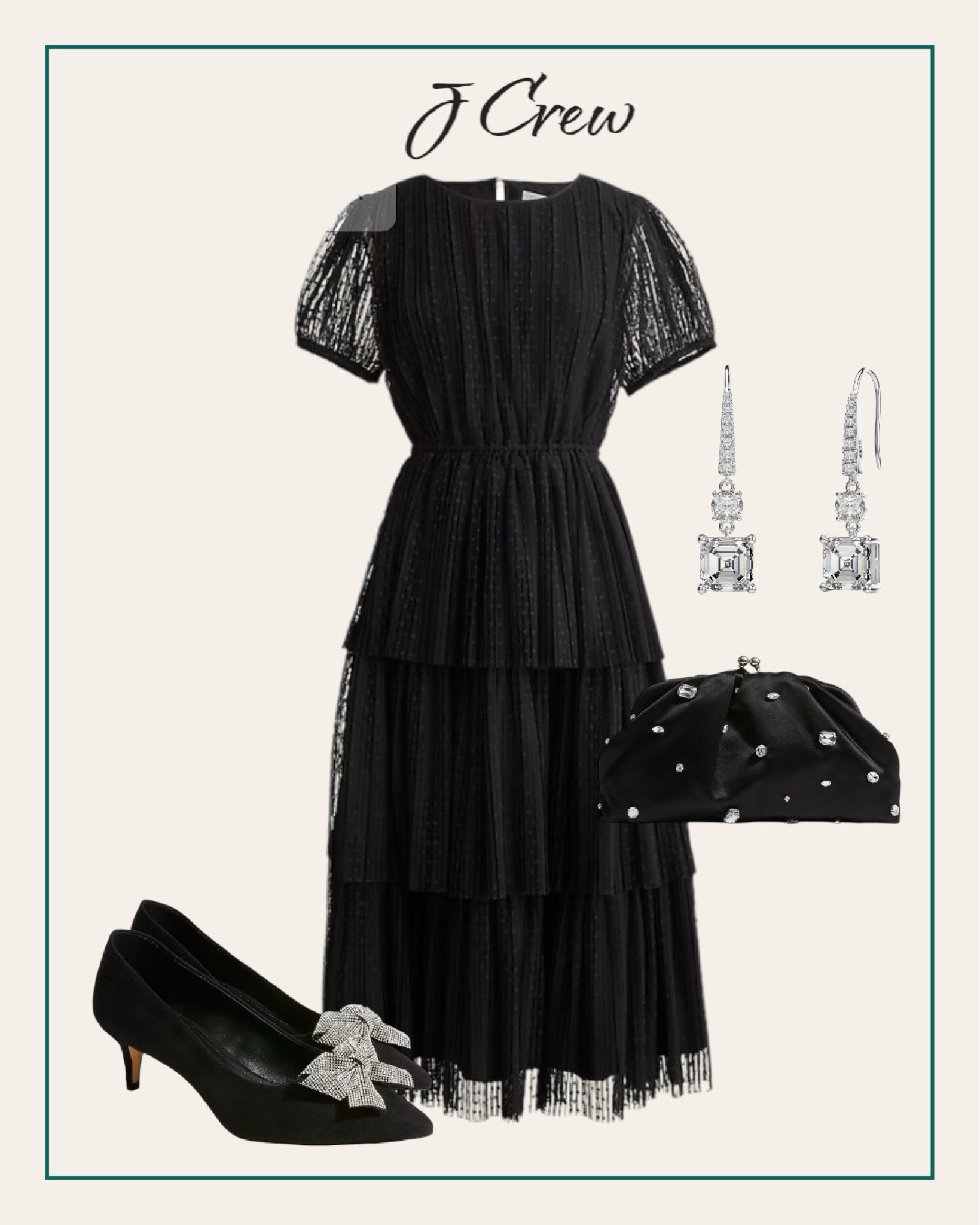 J crew party dress for Christmas. Black dress for the holidays. 
#partydress

#LTKSeasonal #LTKstyletip