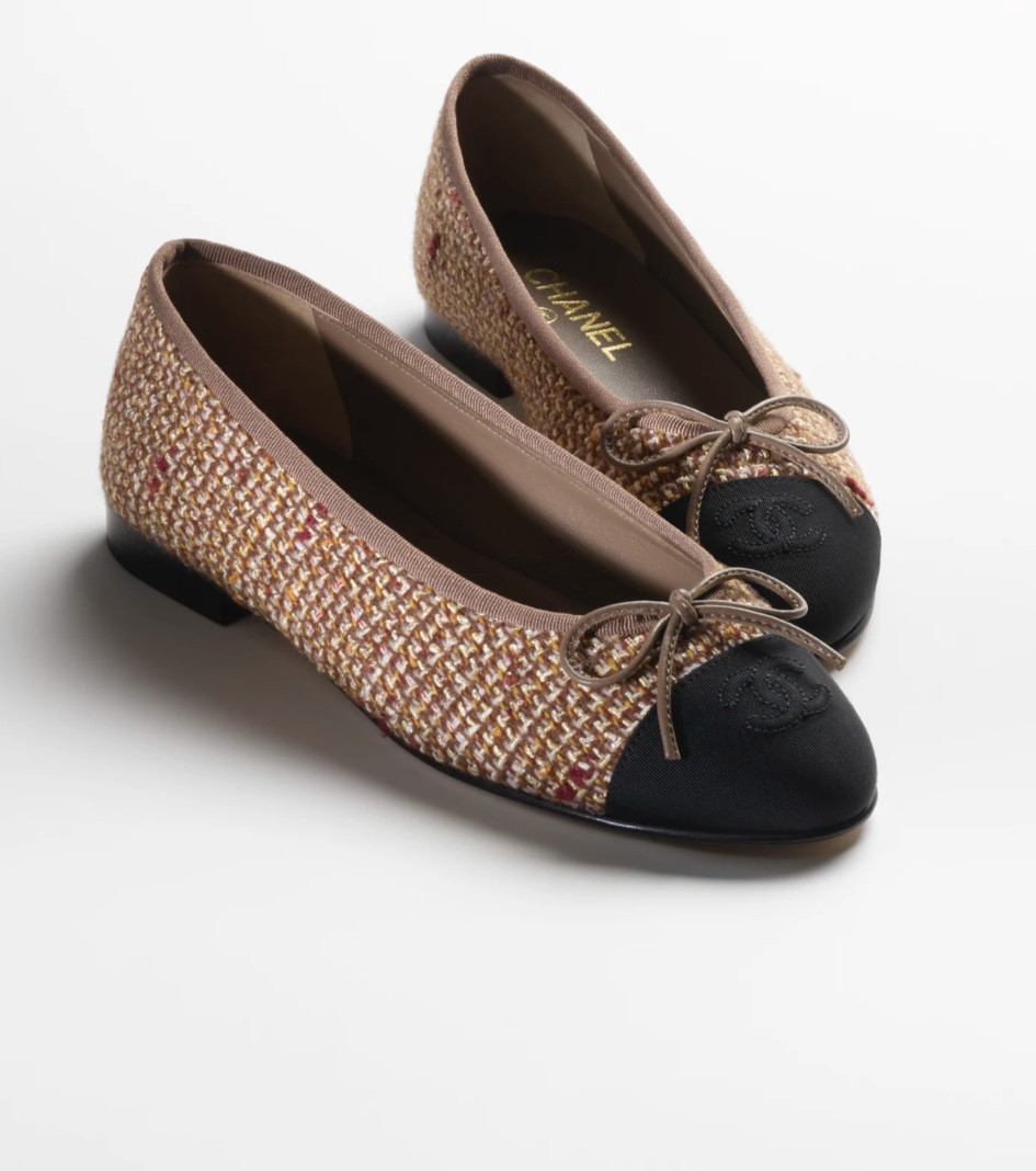 New tweed ballet flats from Chanel  