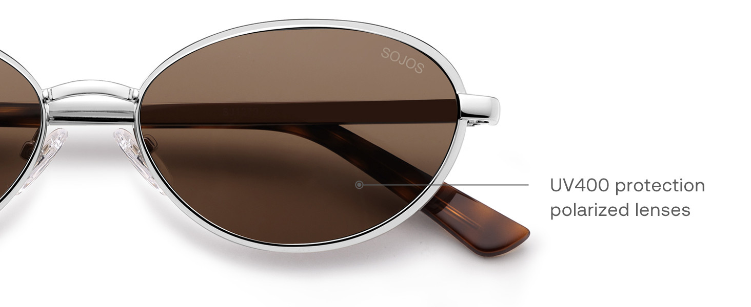 SOJOS Trendy Oval Cay Eye Polarized Sunglasses for Women Men, Chic 80s 90s Retro Fashion Sunnies ... | Amazon (US)