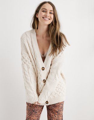 New
    
  
    Aerie Cable Cardigan | American Eagle Outfitters (US & CA)