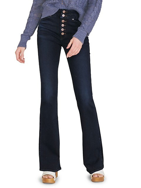 Beverly High-Rise Skinny Flare Jeans | Saks Fifth Avenue