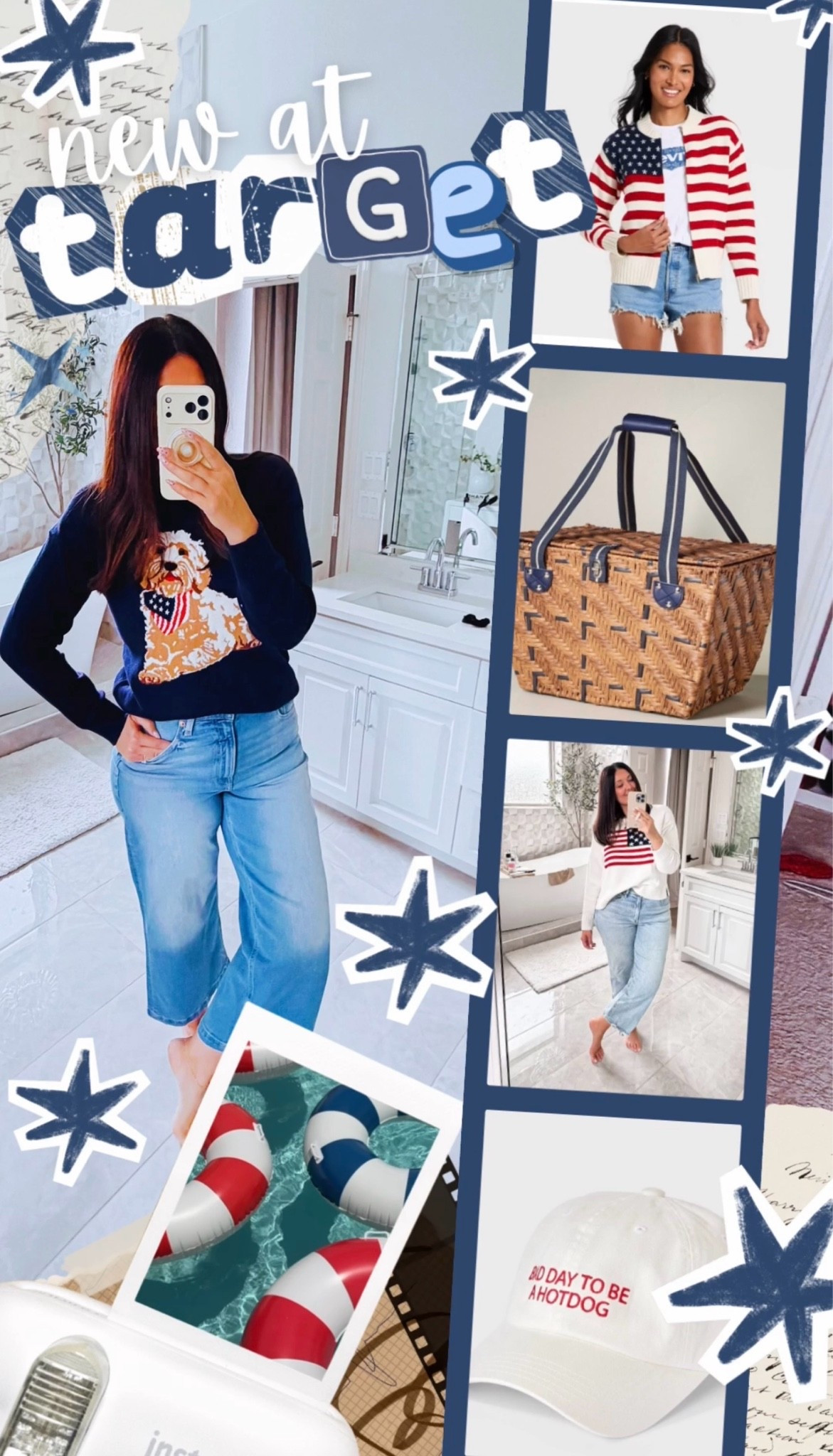 okay but why is @Target  making me excited for the 4th already? 😂🇺🇸 rounded up all the cute patriotic finds, summer outfits, pool goodies, and hosting favorites i’ve spotted lately!

target finds • patriotic decor • fourth of july • summer hosting • pool day • red white and blue • summer style • backyard entertaining 🇺🇸✨

#LTKSeasonal #LTKHome #LTKootd