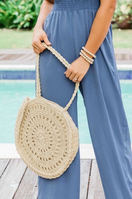 Finding Paradise Beige Purse | The Pink Lily Boutique