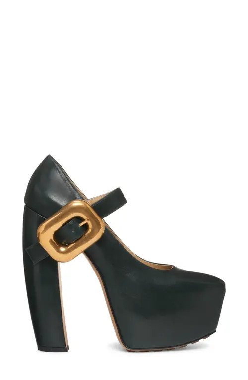 Bottega Veneta Platform Pump in Dark Green at Nordstrom, Size 8Us | Nordstrom