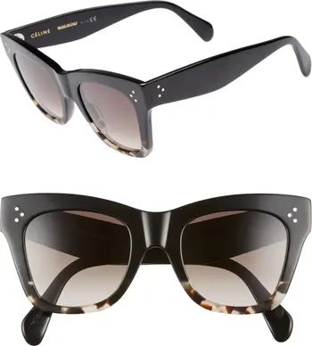 CELINE 50mm Gradient Butterfly Sunglasses | Nordstrom | Nordstrom