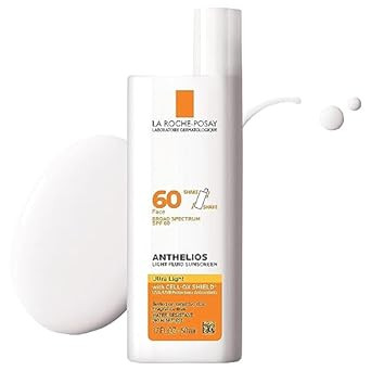 La Roche-Posay Anthelios Light Fluid Facial Sunscreen SPF 60 | Lightweight Sunscreen For Face | F... | Amazon (US)