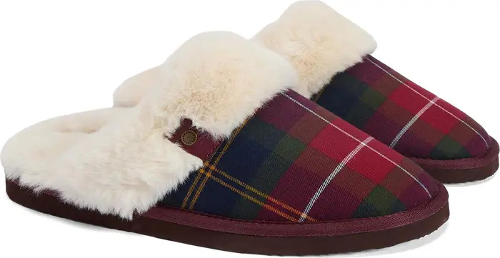 Barbour Claudia Faux Fur Lined Scuff Slipper (Women) | Nordstrom | Nordstrom
