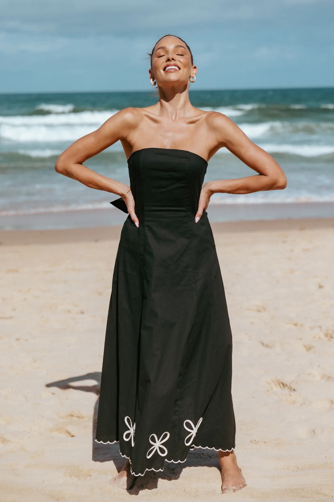 Paola Midi Dress - Black | Petal & Pup (US)