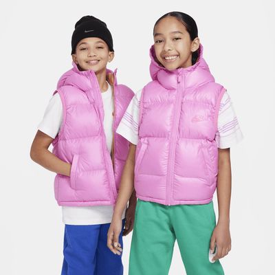 Nike Sportswear Heavyweight Synthetic Fill EasyOn Big Kids' Therma-FIT Repel Loose Hooded Vest. N... | Nike (US)