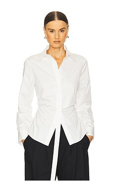 St. Agni Deconstructed Shirt in White from Revolve.com | Revolve Clothing (Global)