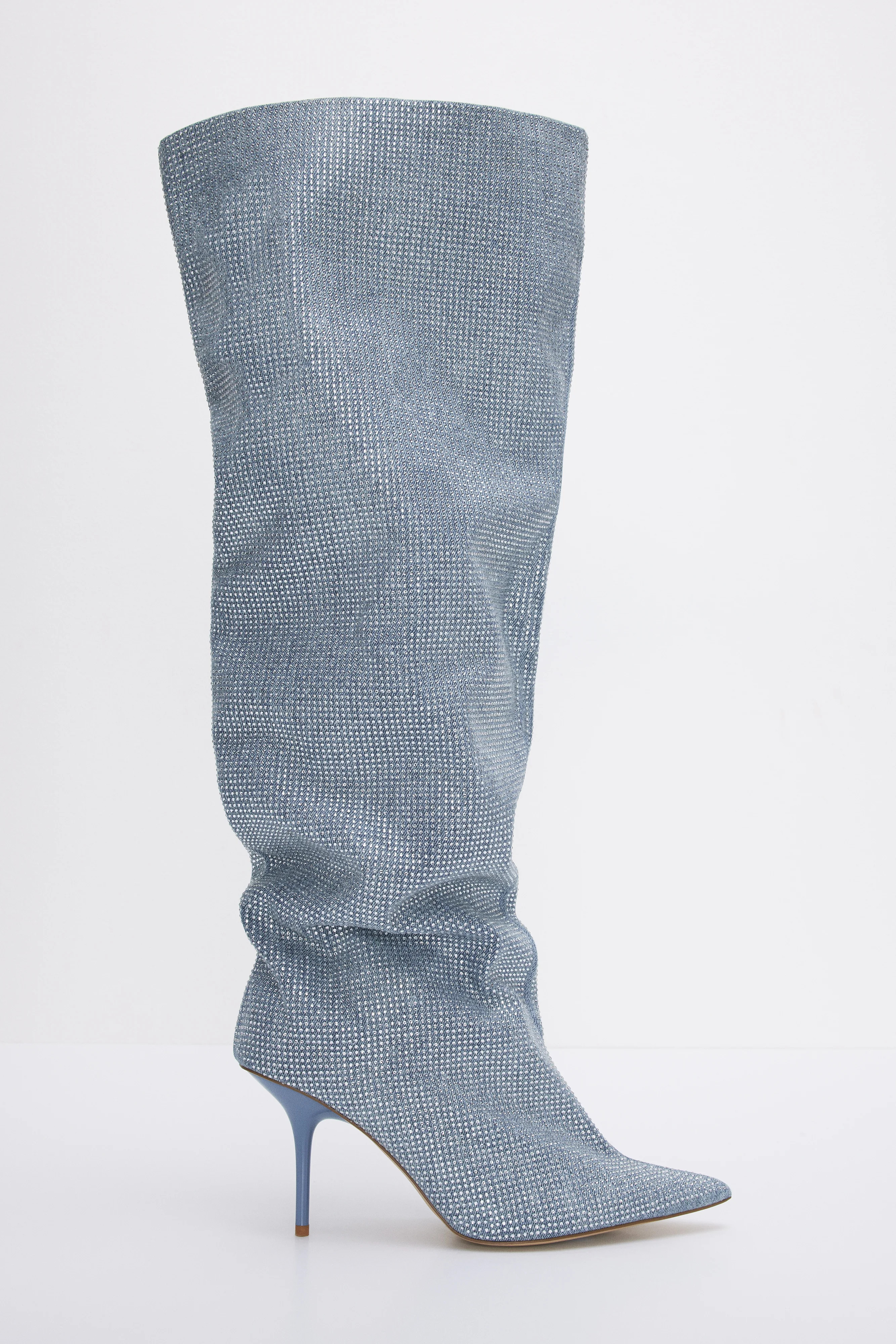 DIAMOND SLOUCHY BOOT | DARK DENIM002 - GOOD AMERICAN | Good American