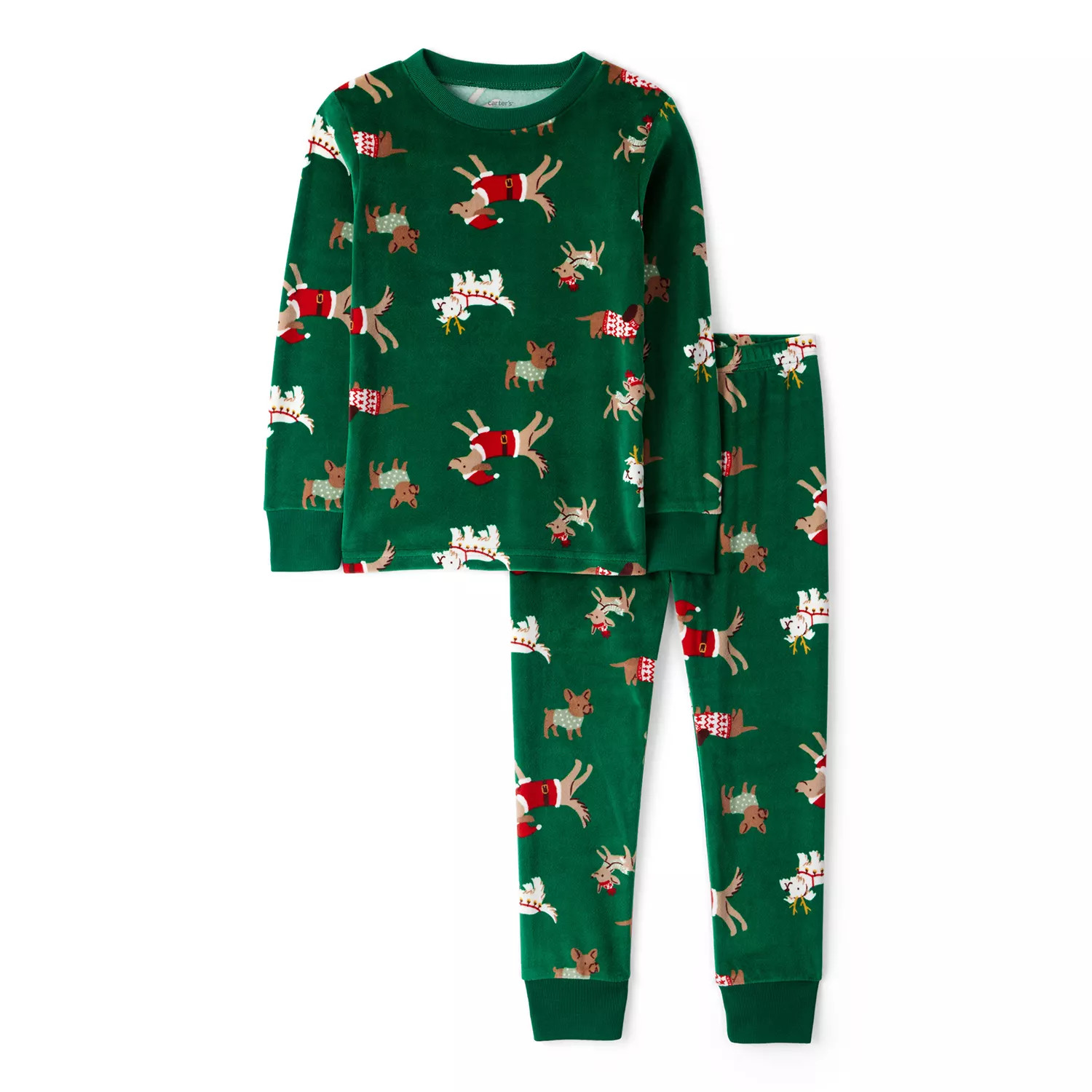Carter'S Holiday 2Pc Pj Set Green 4T:- Green, 4T | Sam's Club