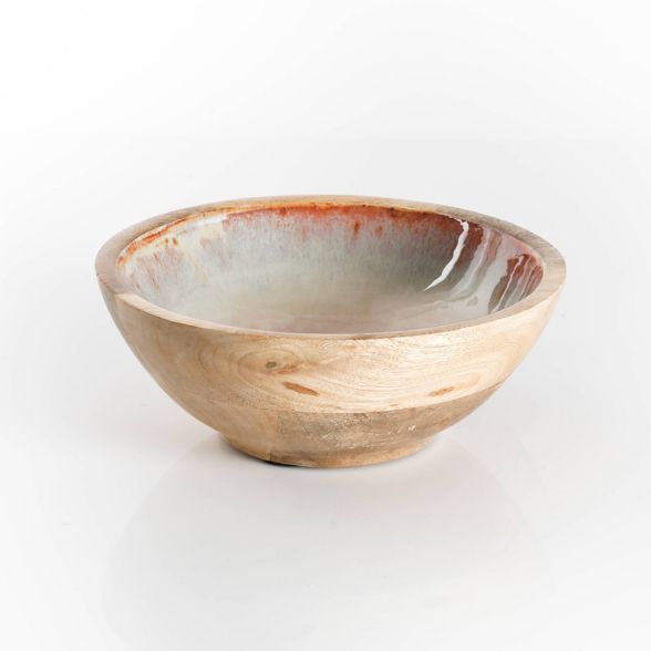 Cravings by Chrissy Teigen Round Wood Bowl with Enamel Interior | Target