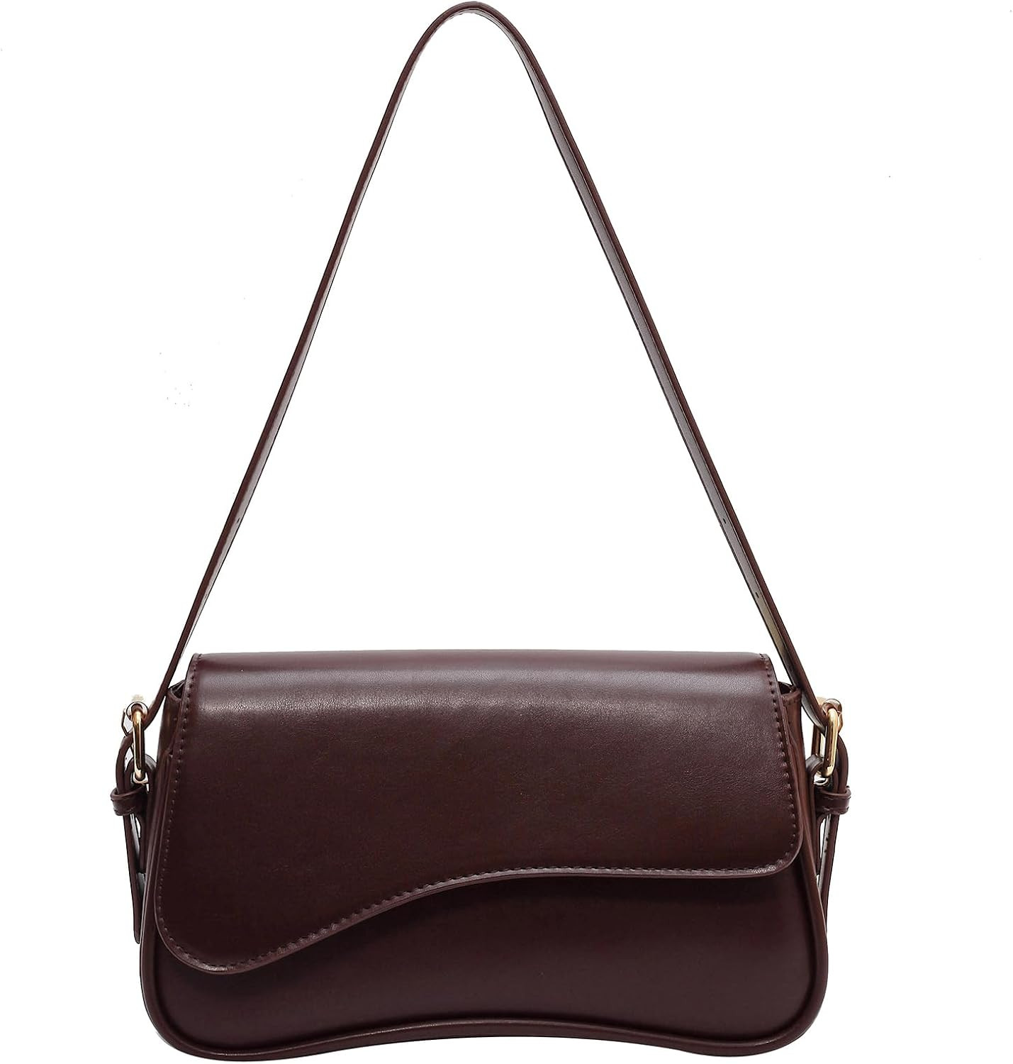 Shoulder Bag for women Y2K Crossbody Vegan Leather Purse Straps Retro Clutch Hobo Hadbags with 2 Removable | Amazon (US)