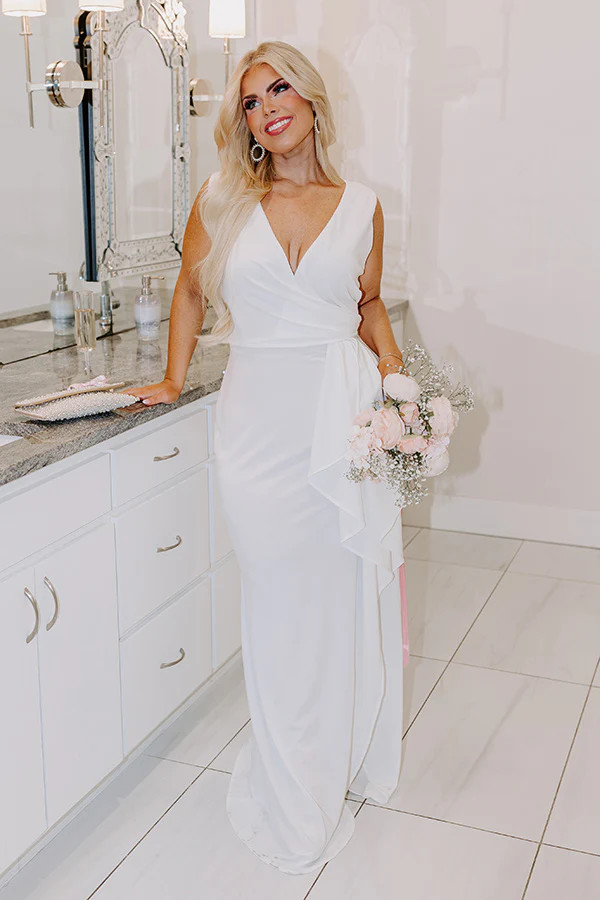 The Allie Ruffle Maxi Dress Curves | Impressions Online Boutique