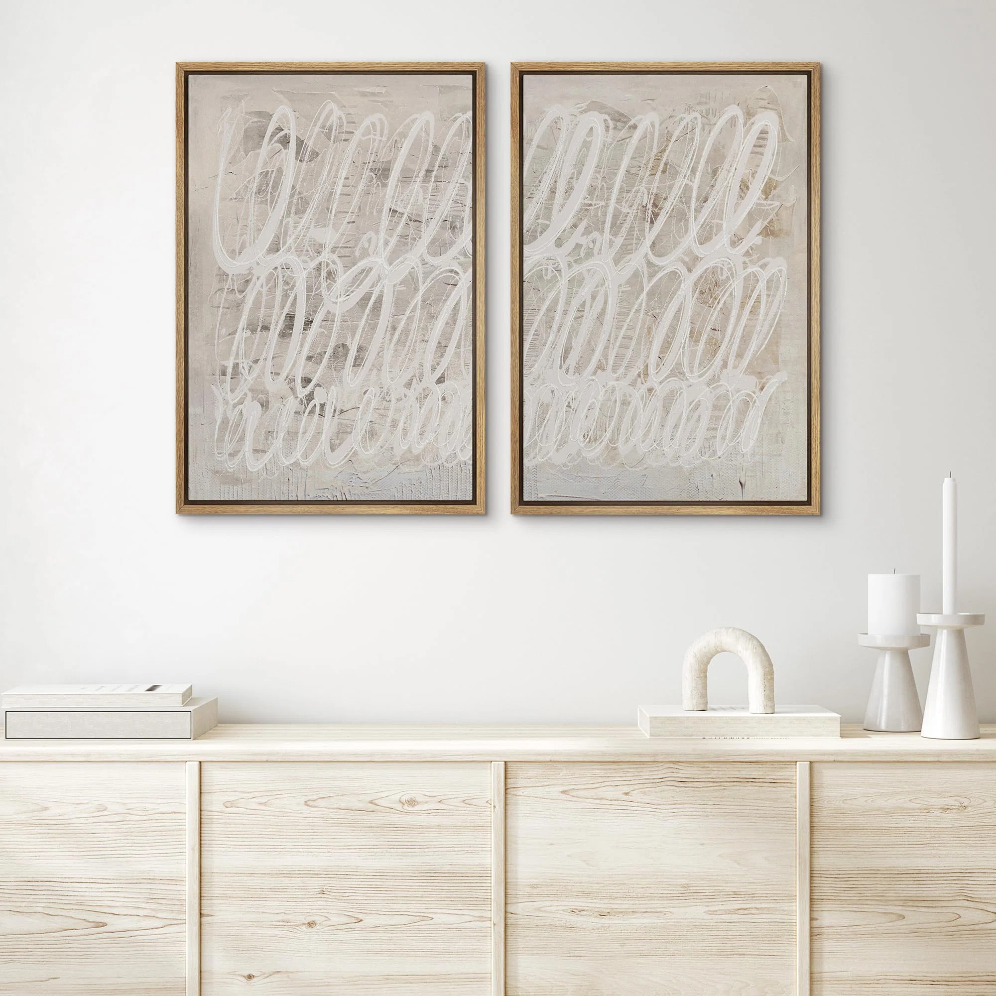 " Inspirational Spirit Animal Horses With Sunflower & Spiritual Hands Modern Art Wall Decor Artwo... | Wayfair North America