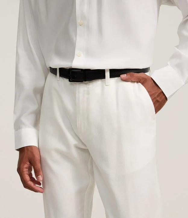 Cinto Básico Reversível com Fivela Quadrada Preto | Renner (BR)