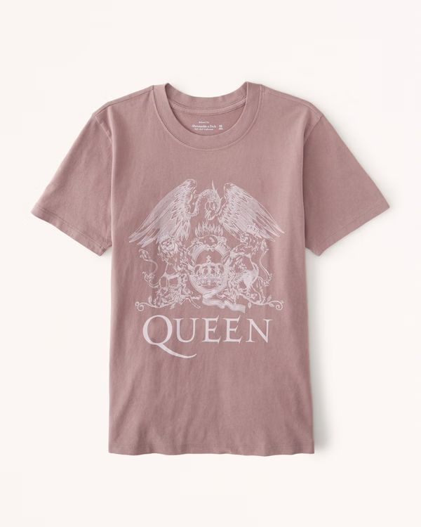 Women's Queen Relaxed Band Tee | Women's Tops | Abercrombie.com | Abercrombie & Fitch (US)