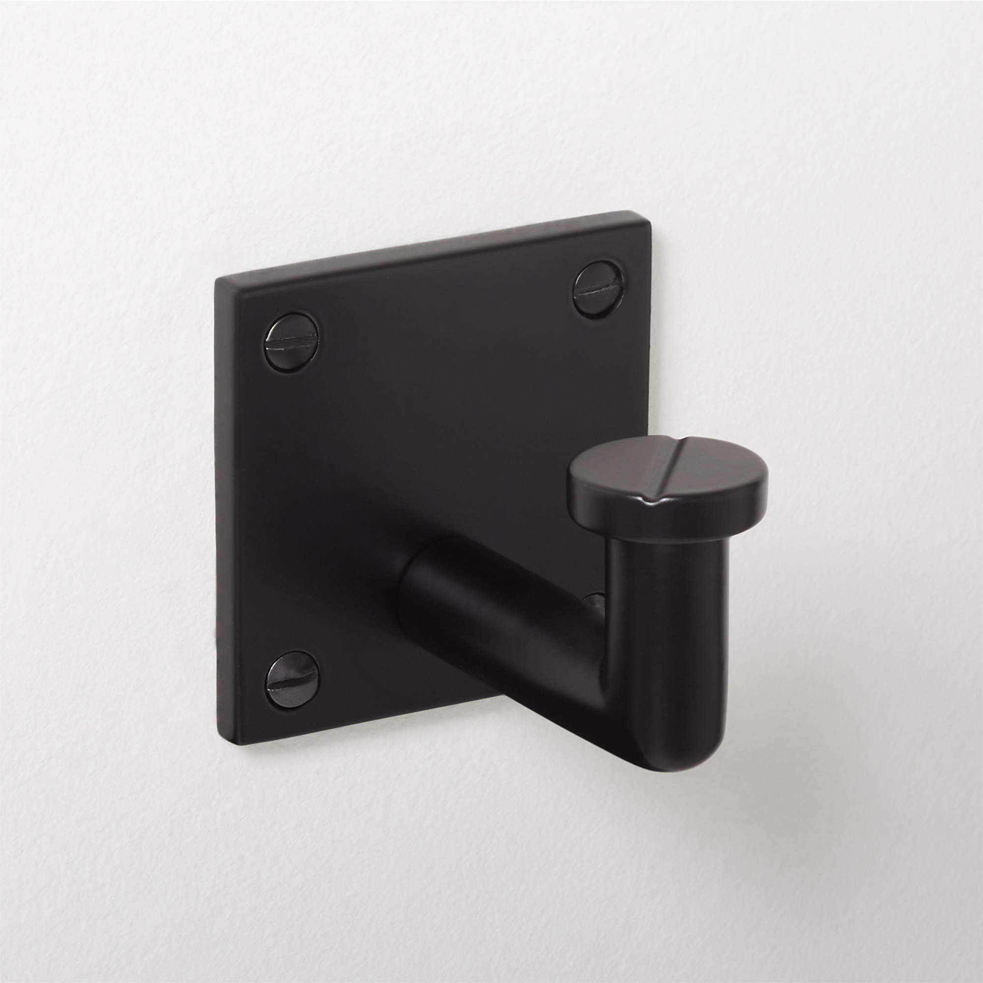 Slotted Screw Polished Brass Wall Mount Hook + Reviews | CB2 | CB2