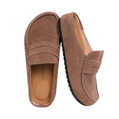 EVELLYHOOTD Lofel |Womens Mens Clogs for Nurses & All-Day Standing | Genuine Suede Memory Foam Ar... | Amazon (US)