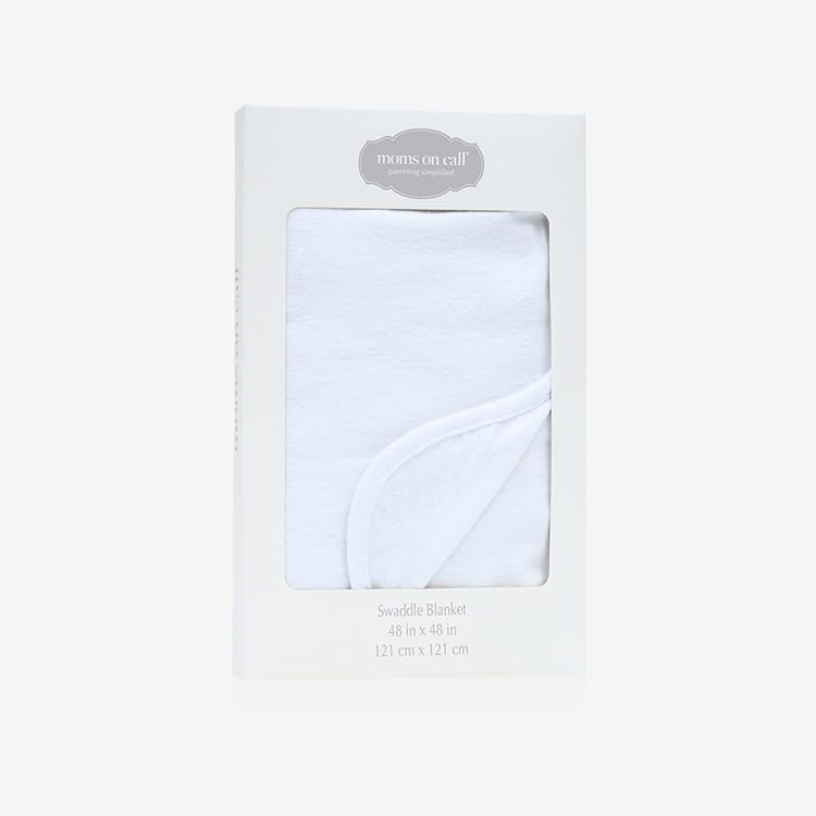 MOMS ON CALL Baby & Newborn Swaddle Blanket | 0-3 Months | Nursery Baby Gift | 48 X 48 Inch | 100... | Amazon (US)