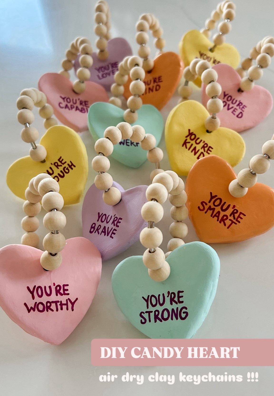 DIY CANDY HEART CLAY KEY CHAINS! all supplies are linked below 🥰

#LTKKids #LTKmomlife #LTKSeasonal