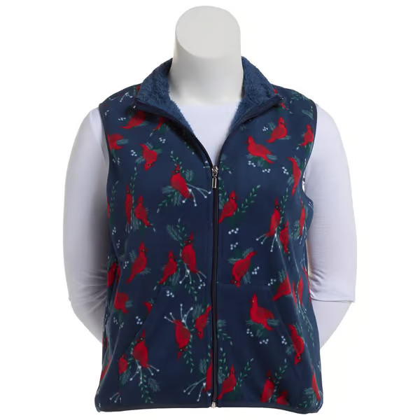 Womens Hasting & Smith Sherpa Lined Polar Vest-Cardinals | Boscov's Department Stores