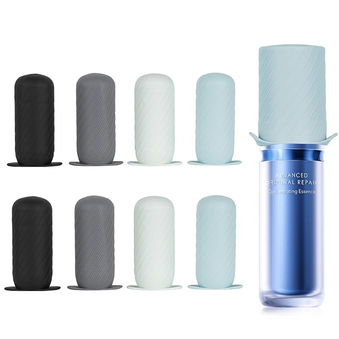 Bottle Covers for Travel, Leak Proofing, Travel Size Container Silicone toiletry sleeves, Leak Lo... | Amazon (US)