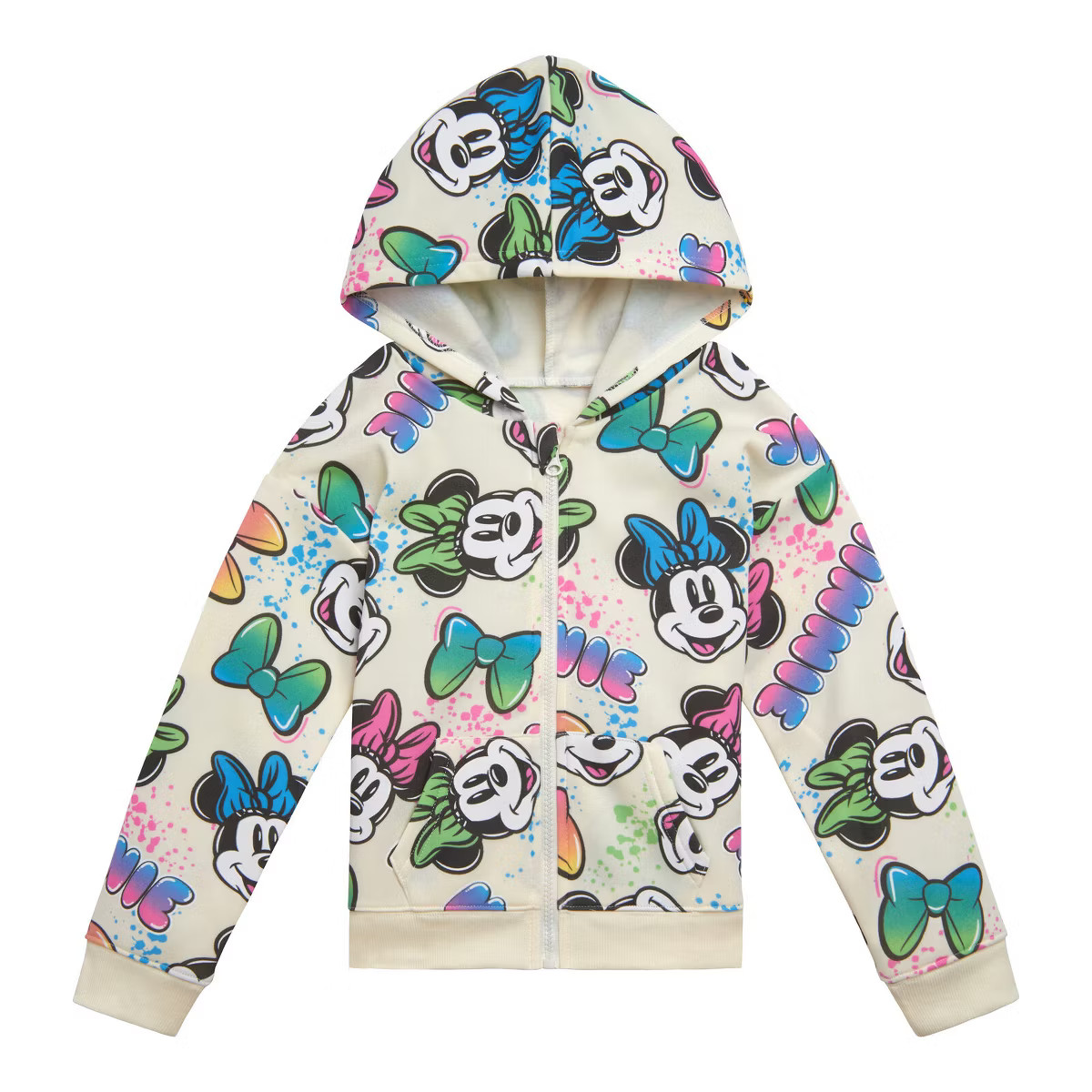 Disney Minnie Mouse Girls Fleece Zip Up Hoodie Little Kid to Big Kid | Target