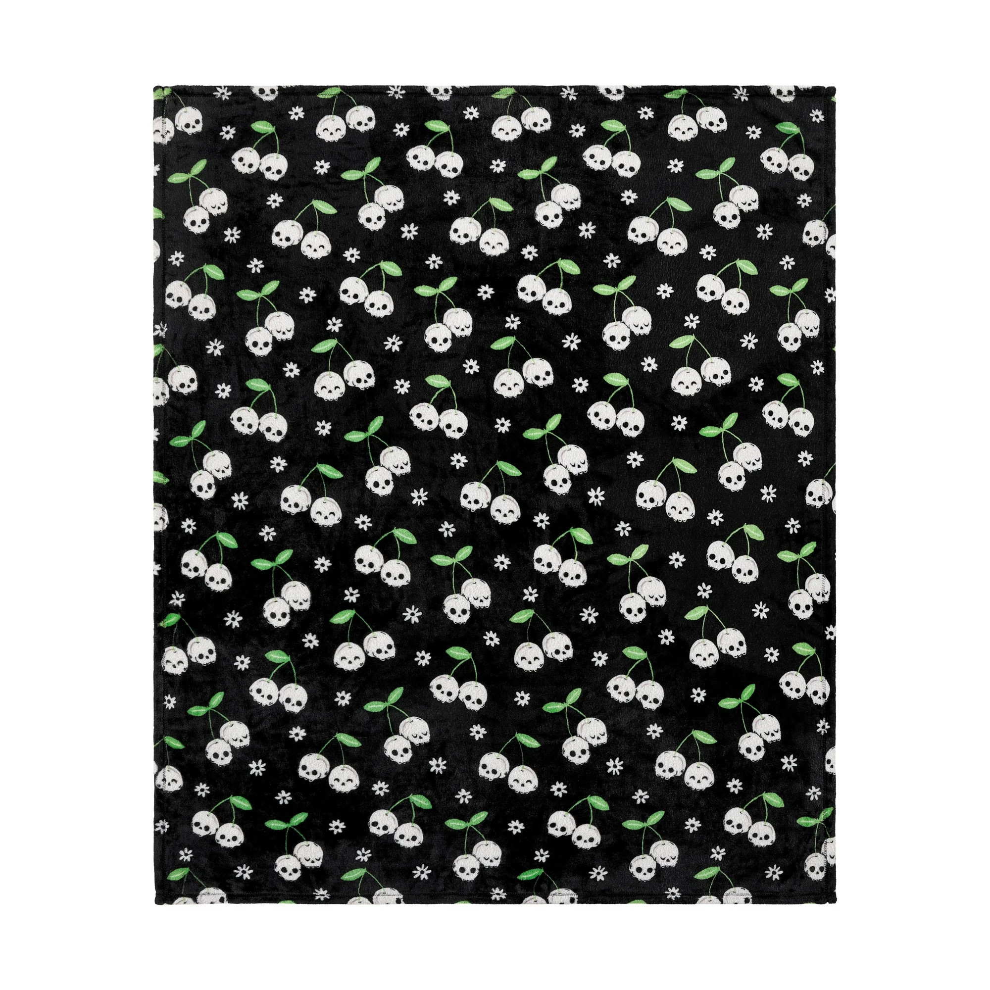 Summerween Velvet Plush Throw – Skull & Cherries Design, for All Ages | Walmart (US)