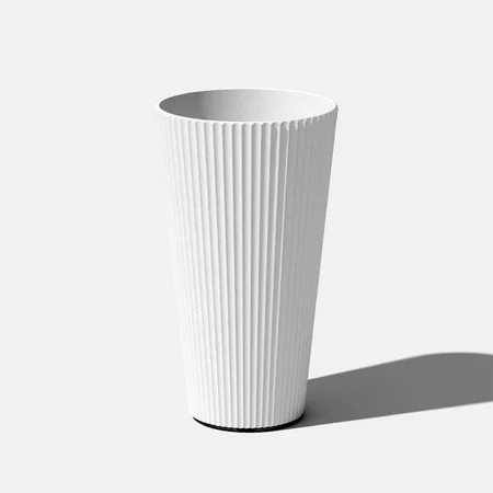 Veradek Demi Series 26" Tall Plastic-Stone Planter - White | Walmart (US)