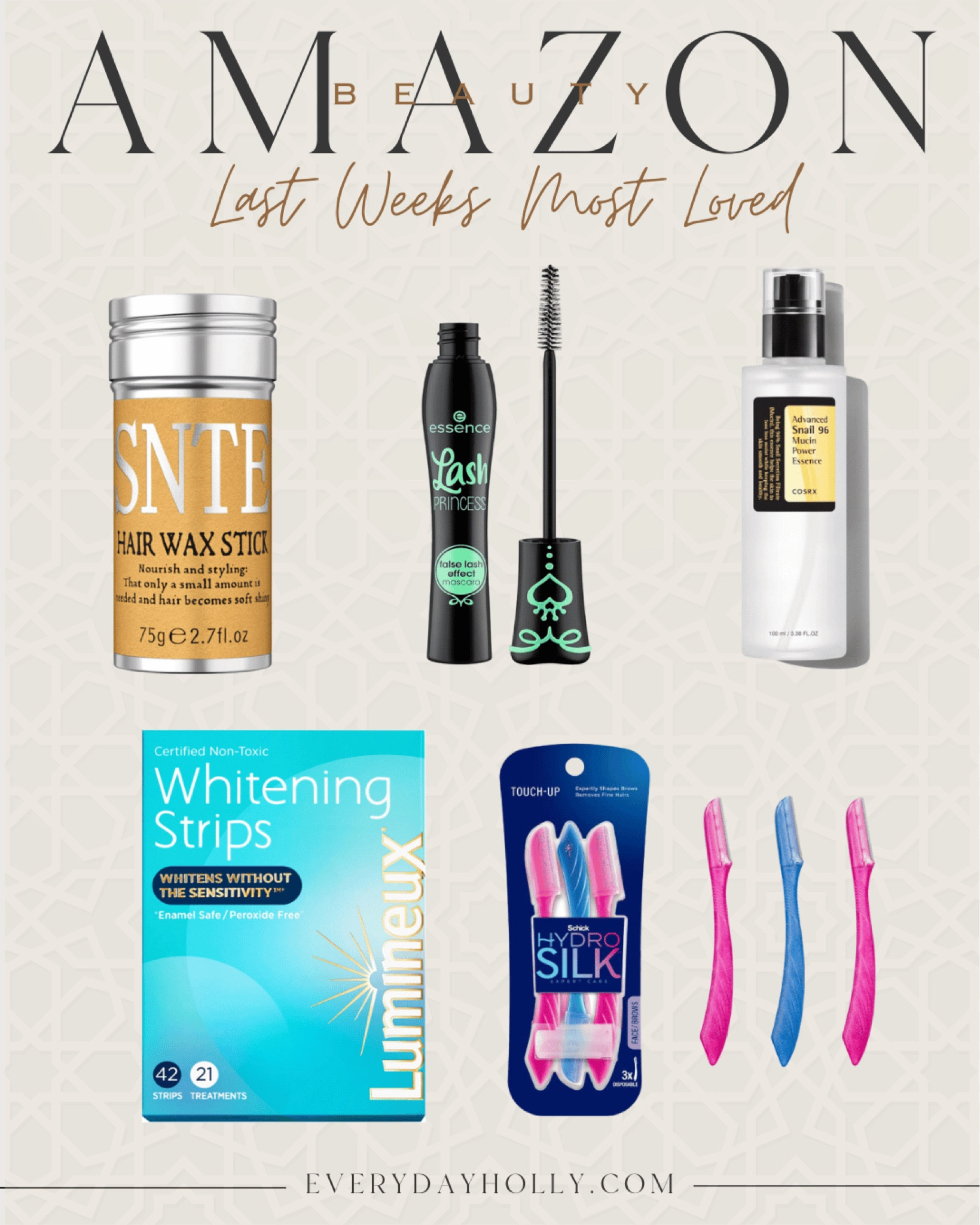 Beauty Finds

beauty  beauty essentials  makeup  skincare  teeth whitening  snail mucin  korean skincare  hair wax  mascara  dermaplane  spa night  EverydayHolly

#LTKbeauty #LTKfindsunder50 #LTKSeasonal