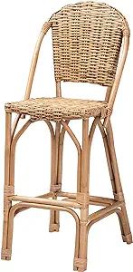 Amazon.com: Baxton Studio Neola Bar Stool, One Size, Natural Brown : Home & Kitchen | Amazon (US)