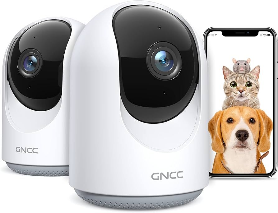 GNCC Pet Camera, Dog Cameras with Phone APP, Indoor Camera 1080P, Motion/Sound Detection, 2-Way A... | Amazon (UK)
