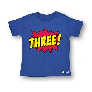 Toddler T Shirt Superhero Birthday Age Three Raspberry Color Funny Kid Tee s (2T) | Bed Bath & Beyond