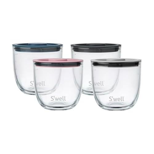 S'well 16oz Glass Prep Bowl Set of 4 For Easy Meal Prep, S'well Signatures, Made From Durable Tempered Glass | Amazon (US)