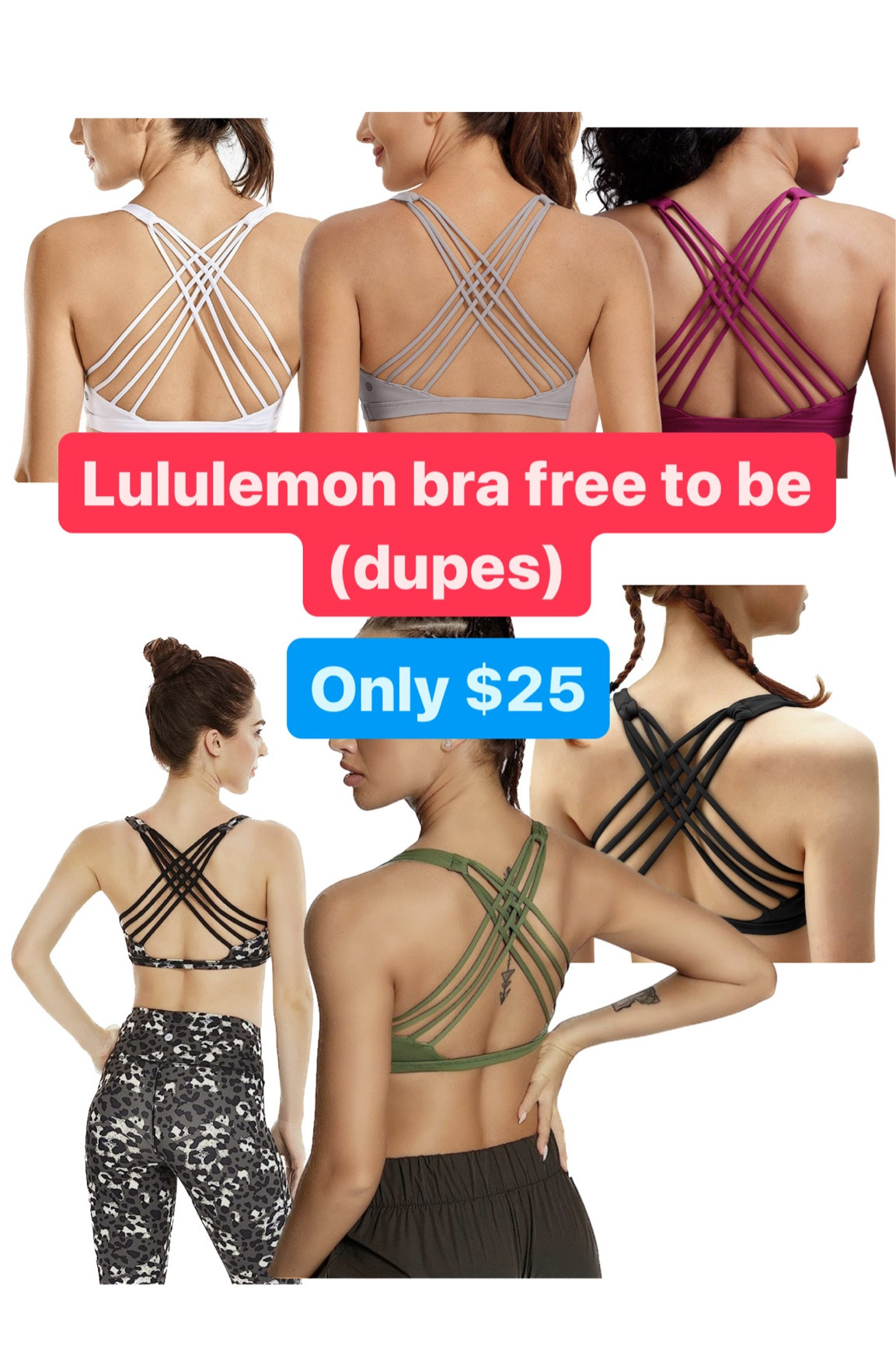 Lululemon free to be bra dupes 

#LTKFind #LTKSeasonal #LTKfit