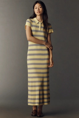 Rowing Blazers Striped Polo Maxi Dress | Anthropologie (US)