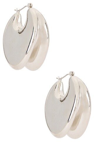 8 Other Reasons Halo Hoop Earrings in Silver from Revolve.com | Revolve Clothing (Global)