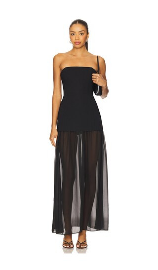 x REVOLVE Linda Dress in Black | Revolve Clothing (Global)