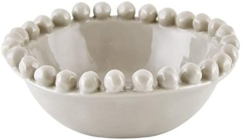 Santa Barbara Design Studio Table Sugar Beaded Ceramic Bowl, Small, Grey | Amazon (US)