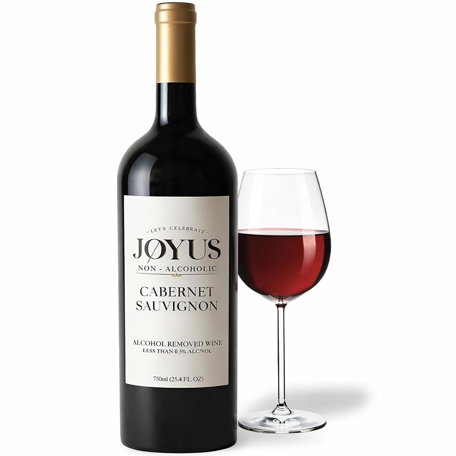 JØYUS Non-Alcoholic Red Wine, Dealcoholized Cabernet Sauvignon, 750ml | Amazon (US)