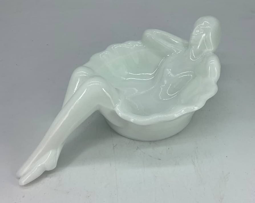 Ballerina Mint / Soap Dish - Art Deco - Original Westmoreland Glass Mould - Mosser - USA (Milk) | Amazon (US)